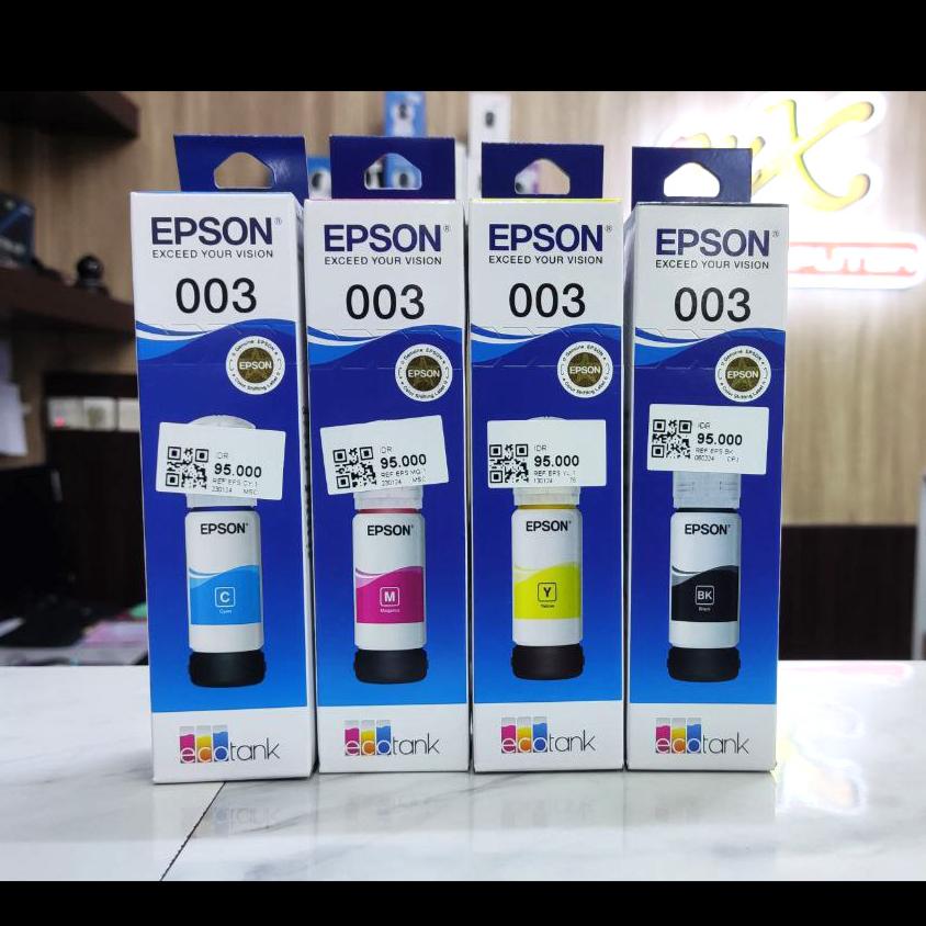 Tinta Botol Epson 003 Black, Cyan, Magenta, Yellow, L3110, L 3150