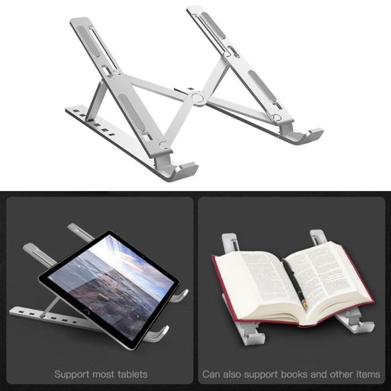 Stand Holder Laptop Portable Tatakan Meja Notebook Aluminium