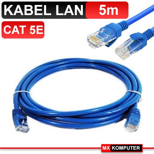 Kabel LAN 5M Cat5E / Cat5 Cat 5 Meter UTP Cable 5 M Network 5 Meter