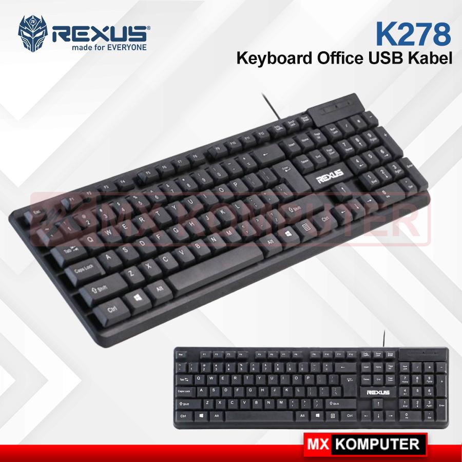 Rexus K278 Keyboard Office Membrane USB Kabel