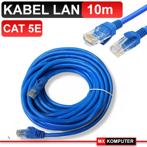 Kabel LAN UTP 10M RJ45 Cat 5e 10 Meter terpasang Cable konektor cat5e