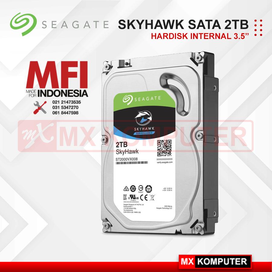Seagate Skyhawk 2TB MFI 2 TB Ori Seagate Indonesia Khusus Untuk CCTV