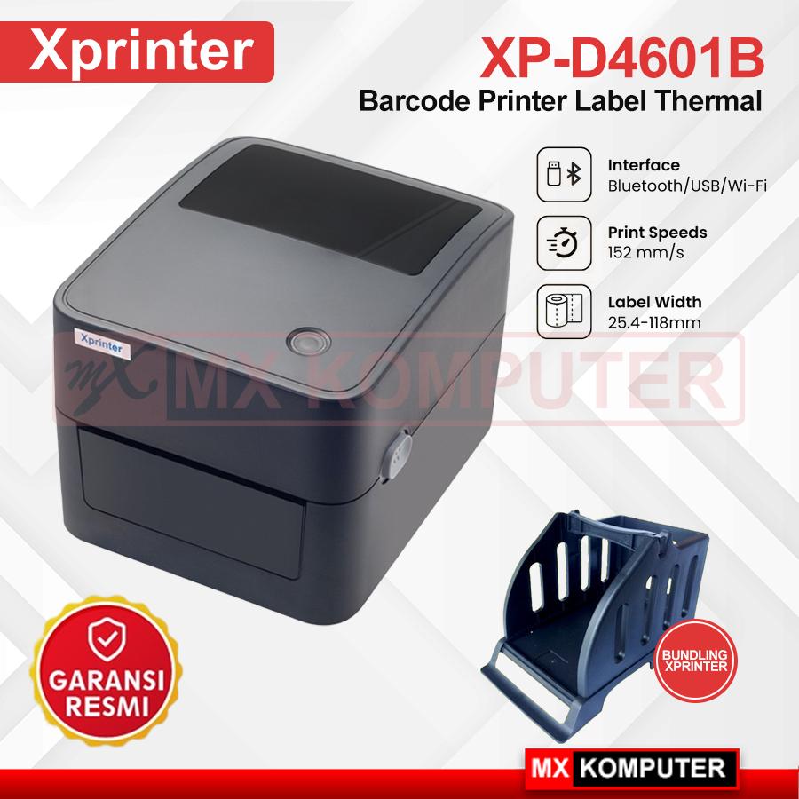 XPRINTER XP D4601B Barcode Printer Label Thermal XP-D4601B - USB & Bluetooth
