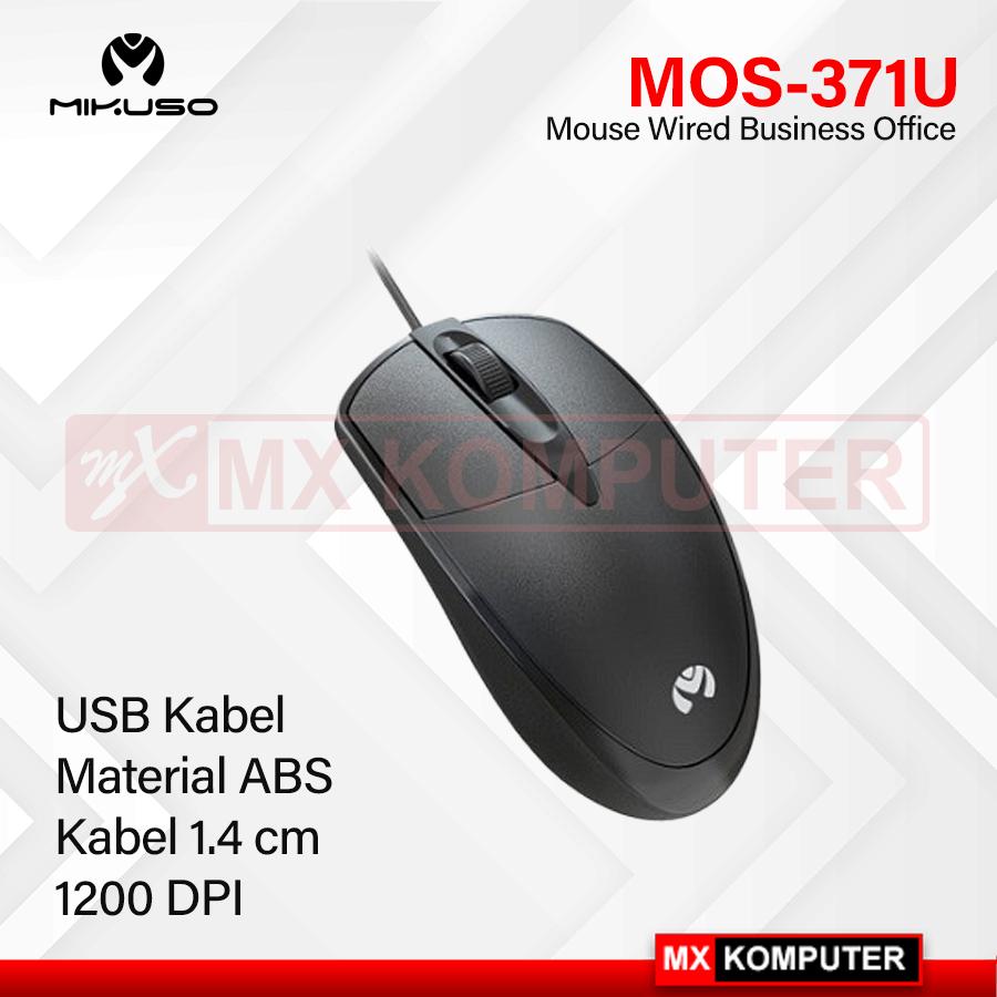 Mikuso MOS-371U Mouse Wired Business Office 1200DPI Mouse Kabel USB 371U
