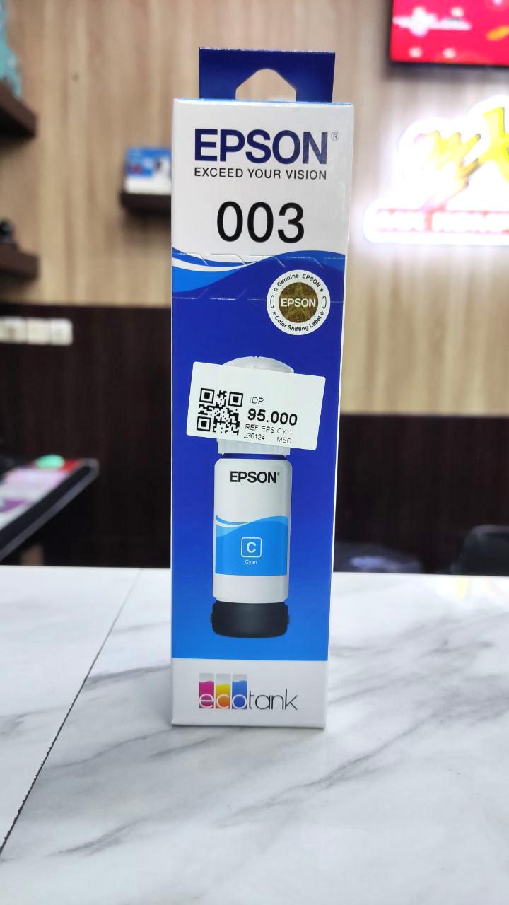Tinta Botol Epson 003 Black, Cyan, Magenta, Yellow, L3110, L 3150