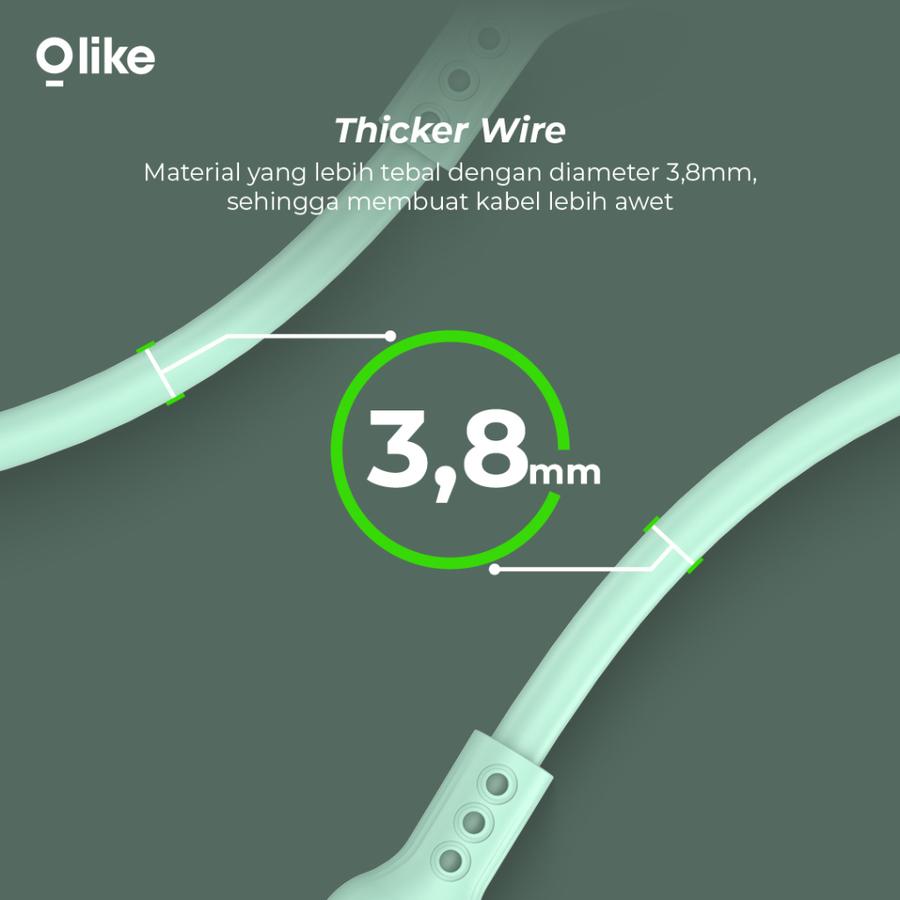 Olike Kabel Data D306 Mix Color Type-C 2.4A