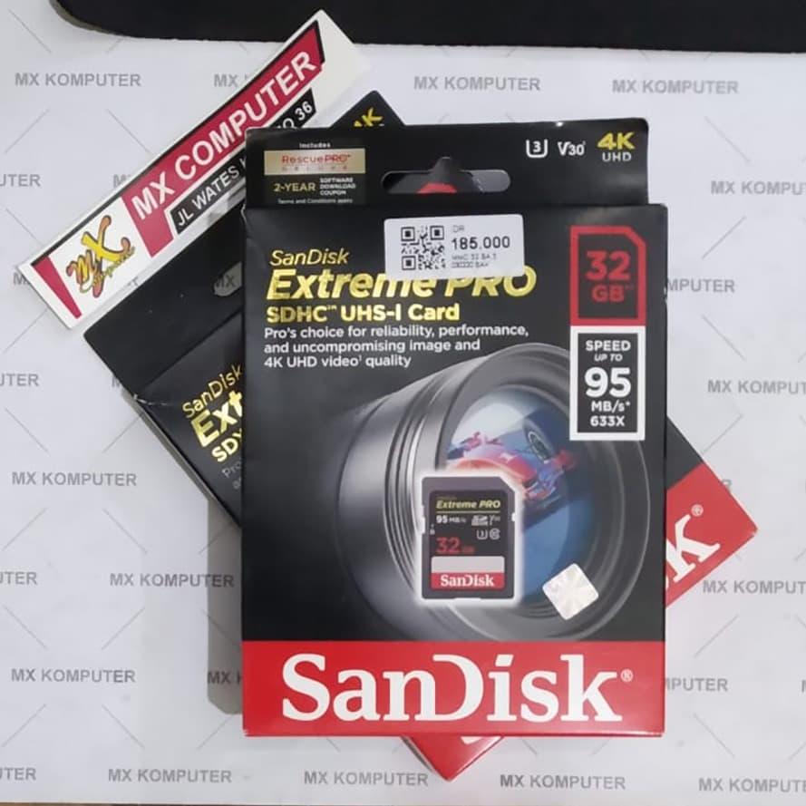 Sandisk SD Card Extreme Pro 32GB 95mb/s - SDCARD Extreme Pro 32 GB