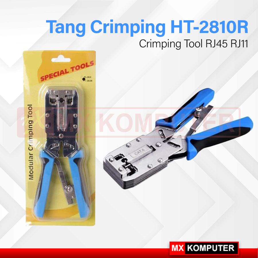 TANG CRIMPING (CRIMPING TOOL) RJ45 CAT 6 DAN RJ11 TALON HT2810R