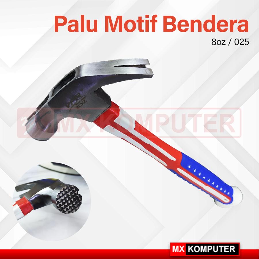 Palu Kambing USA Gagang Fiber Motif BENDERA 8oz