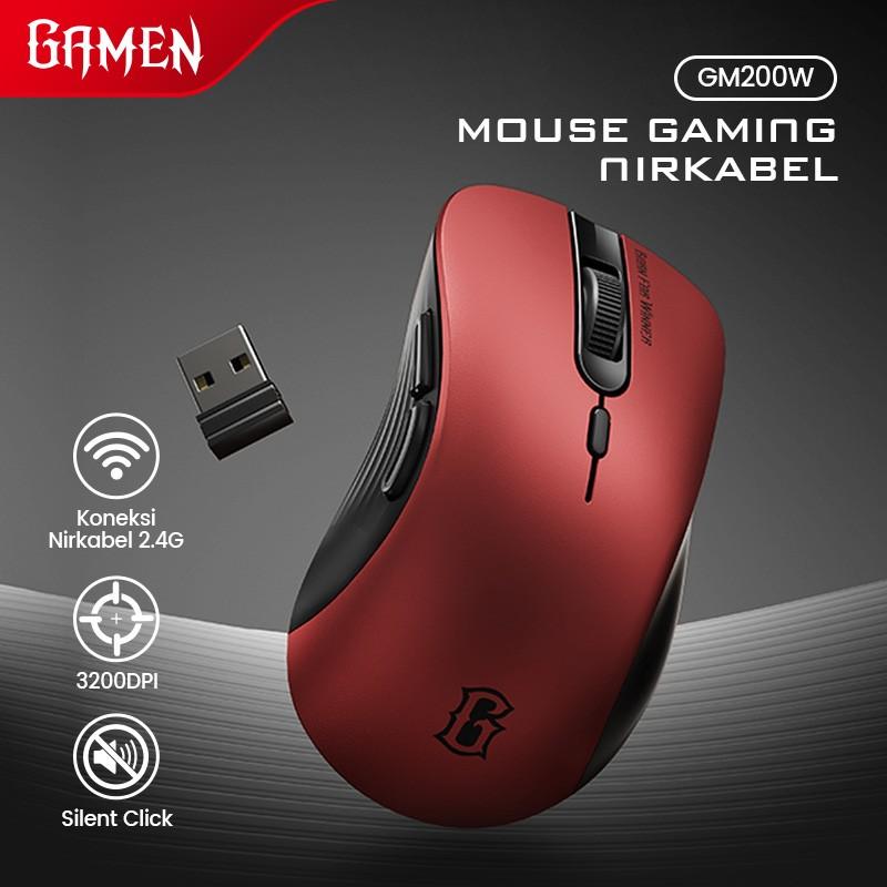 GAMEN Wireless Gaming Mouse GM200W 2.4GHz Ergonomic Design