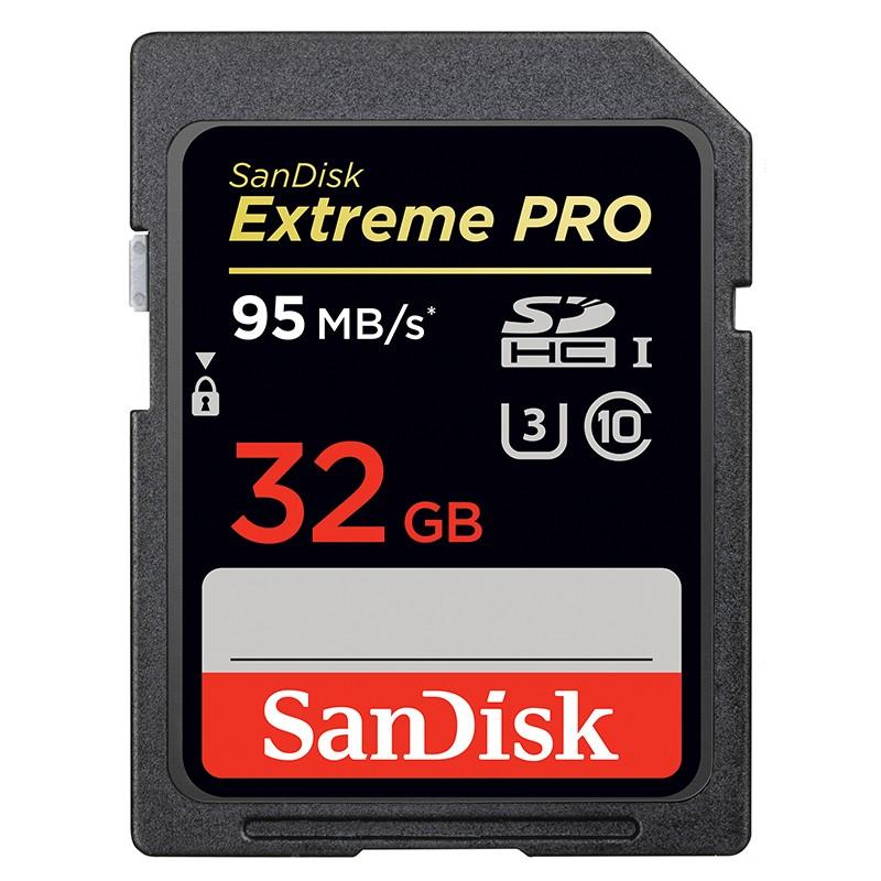 Sandisk SD Card Extreme Pro 32GB 95mb/s - SDCARD Extreme Pro 32 GB