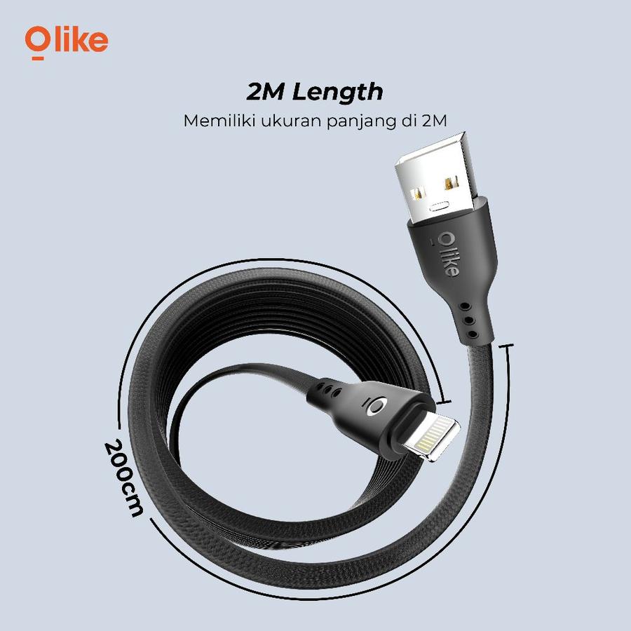 Kabel Data HP Fast Charging 2A Braided Olike D604 - Type C