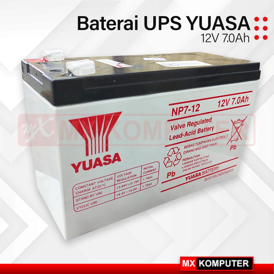 Baterai Aki Kering UPS YUASA NP7-12 12v 