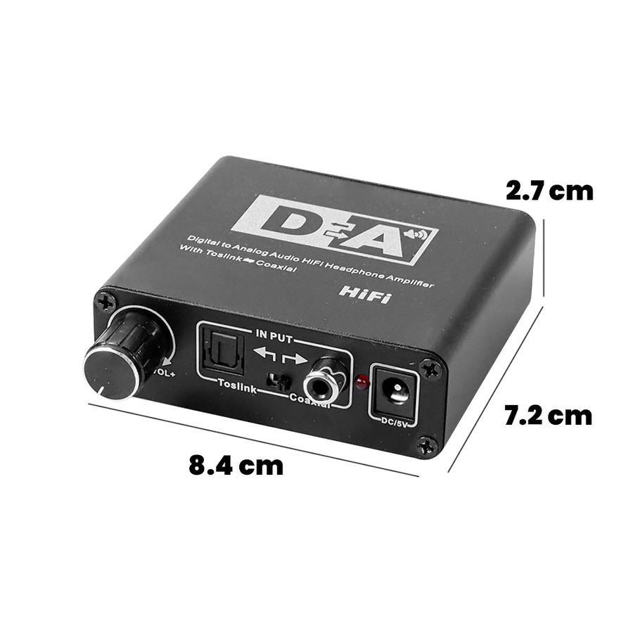Audio Konverter DAC Audio HiFi Coaxial Toslink ke 3.5mm AUX RCA