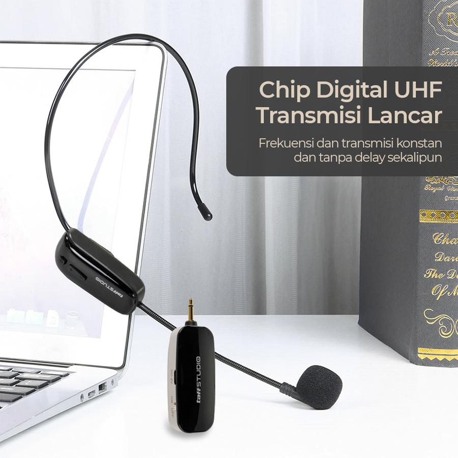Wireless Microphone UHF Call Center with Transmitter HX-W002 TaffSTUDIO