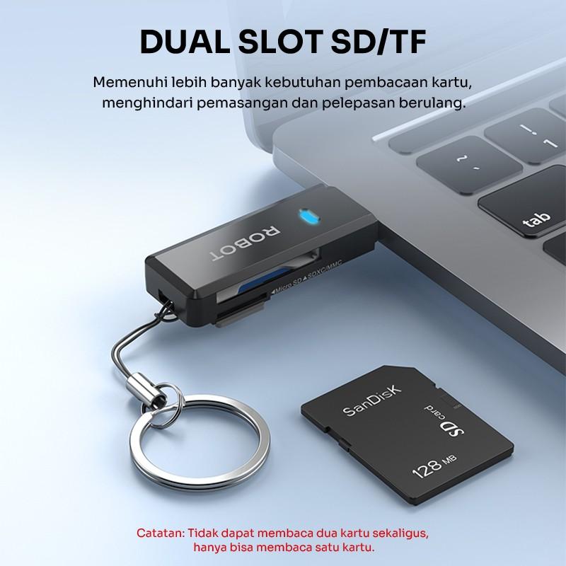 Card Reader ROBOT CR102S USB 3.0 Cap Design with 2 Slot