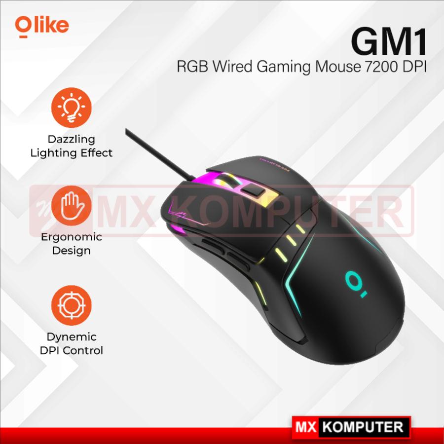 Olike GM1 Wired Mouse Gaming RGB 7200 DPI