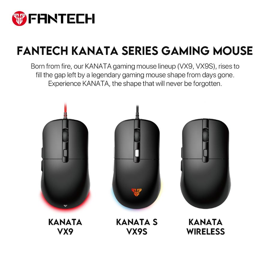 Fantech KANATA VX9 Mouse Gaming 3600 DPI 7 Lighting Effect