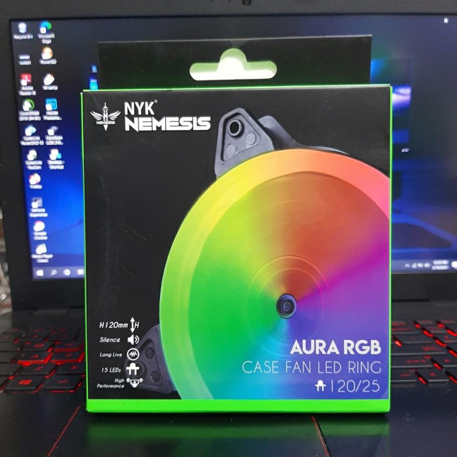 Fan Casing 12cm NYK AURA Nemesis LED RING Auto RGB Gaming Fan Case
