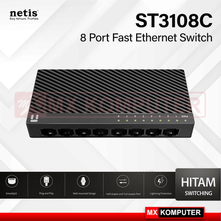 Switch Netis ST3108C Desktop Switch 10/100Mbps 8 Port Fast Ethernet
