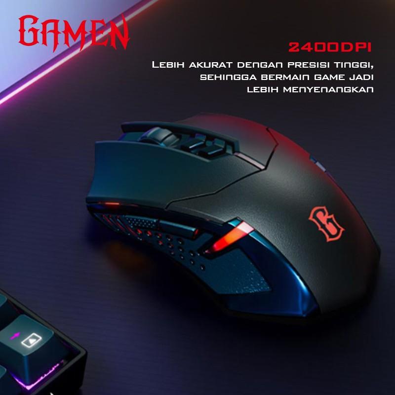 GAMEN Mouse Gaming Wireless GM300W 2400 DPI Black