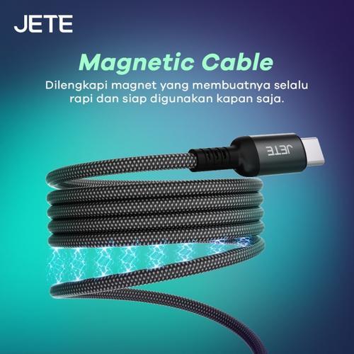 JETE Kabel Data 120W Magnetic CX18 USB A to Type C - Fast Charging