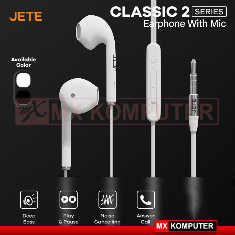 Headset Earphone JETE Classic 2 - Earphone With Mic