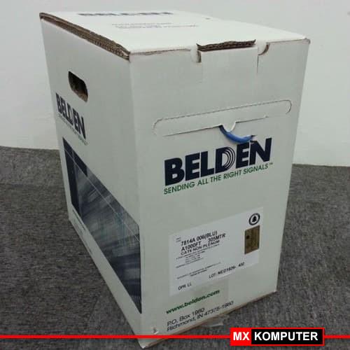 Kabel UTP BELDEN CAT 5 USA ORIGINAL Cat5 e Meteran CROSS STRAIGHT