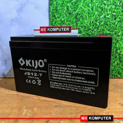 Aki Baterai VRLA UPS Kering Maintenance Free Kijo JS12-7 12V 7Ah