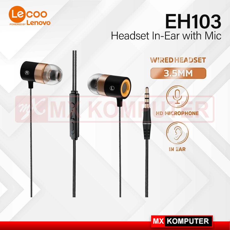 Lecoo by Lenovo EH103 Earphone / Headset In-Ear with Mic 3.5mm Lecoo