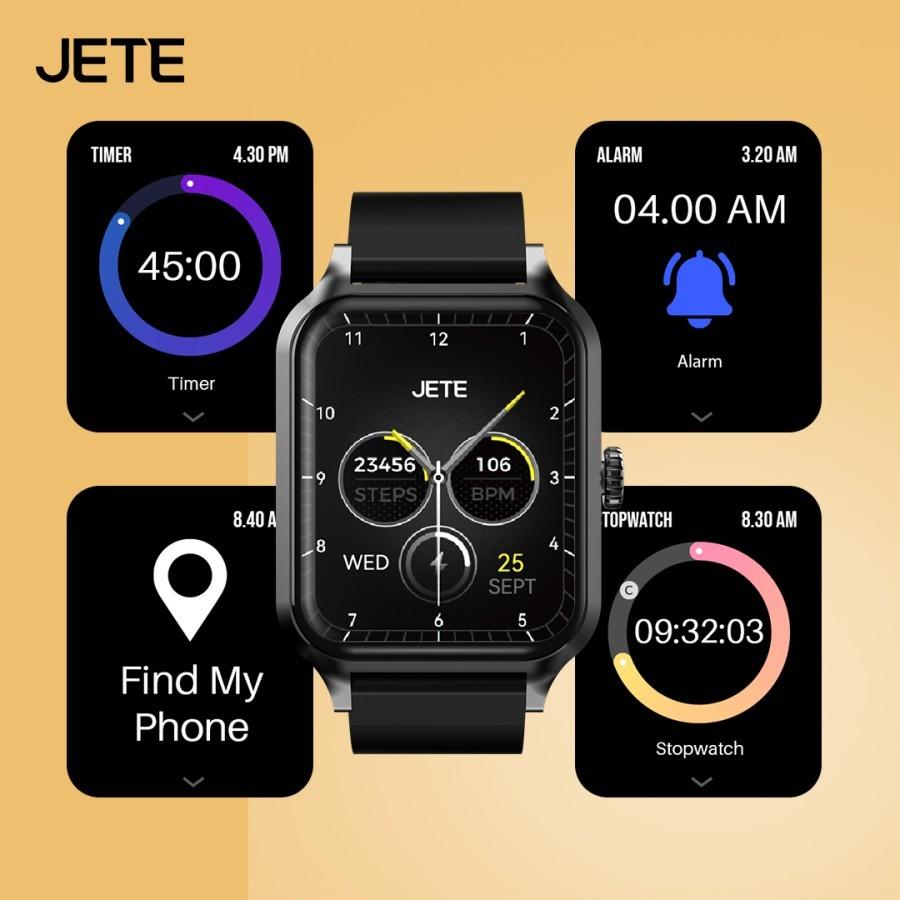 Smartwatch JETE FR22 Sport Mode 100 Custom Watch Face Screen IPS With IP67 - Black