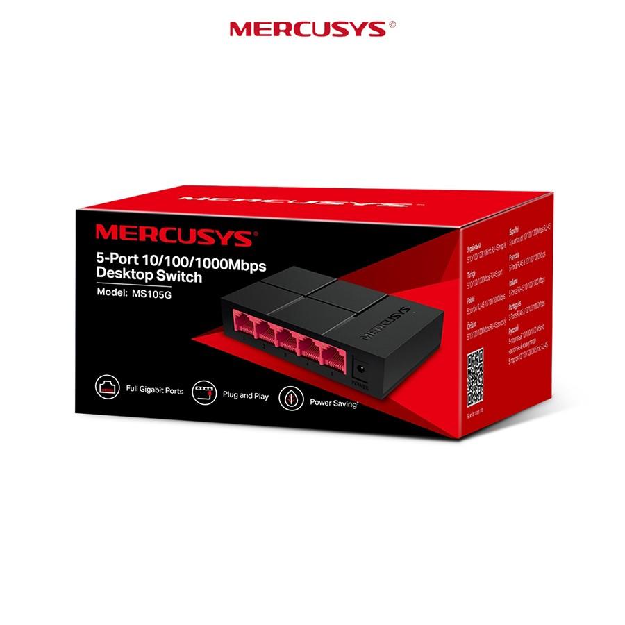 Mercusys MS105G Desktop Switch 5-Port 10/100/1000 Mbps HUB Switch