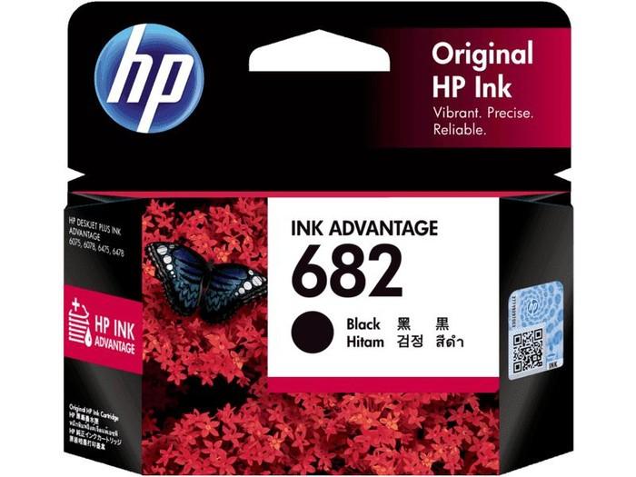 HP 682 Black Original Ink Catridge Tinta Printer Hitam Original