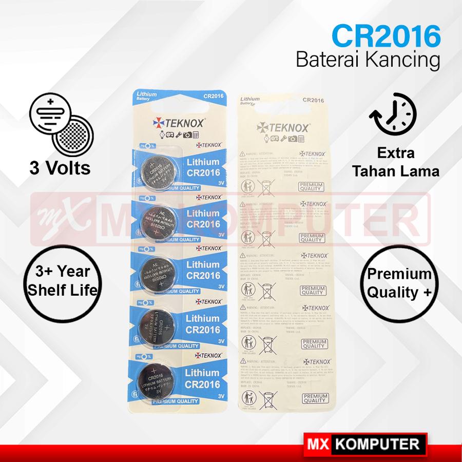 Baterai Kancing TEKNOX CR 2016 / CR 2025 / CR 2032 3V 1 Pcs