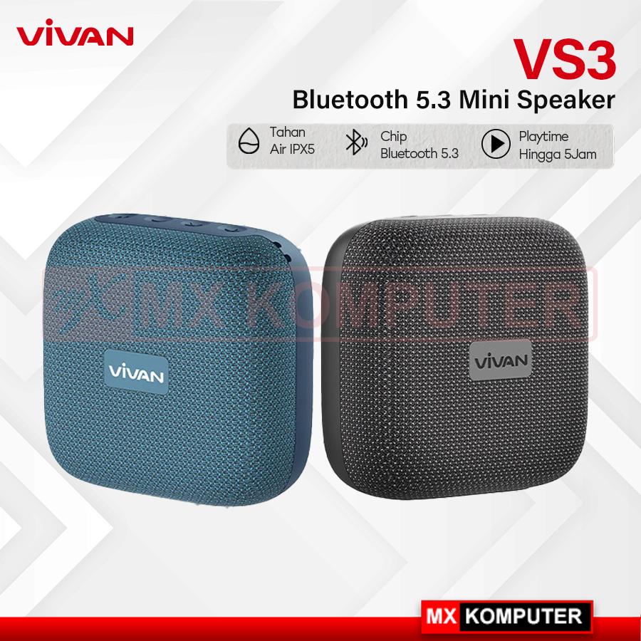 VIVAN Mini Speaker VS3 | IPX5 | Bluetooth 5.3 | TWS Connect