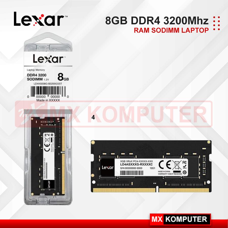 RAM Lexar DDR4 8GB 3200 Mhz Sodimm Laptop