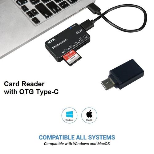 Card Reader NYK C3-09 USB 3.0 + Type C All in 1 Cardreader