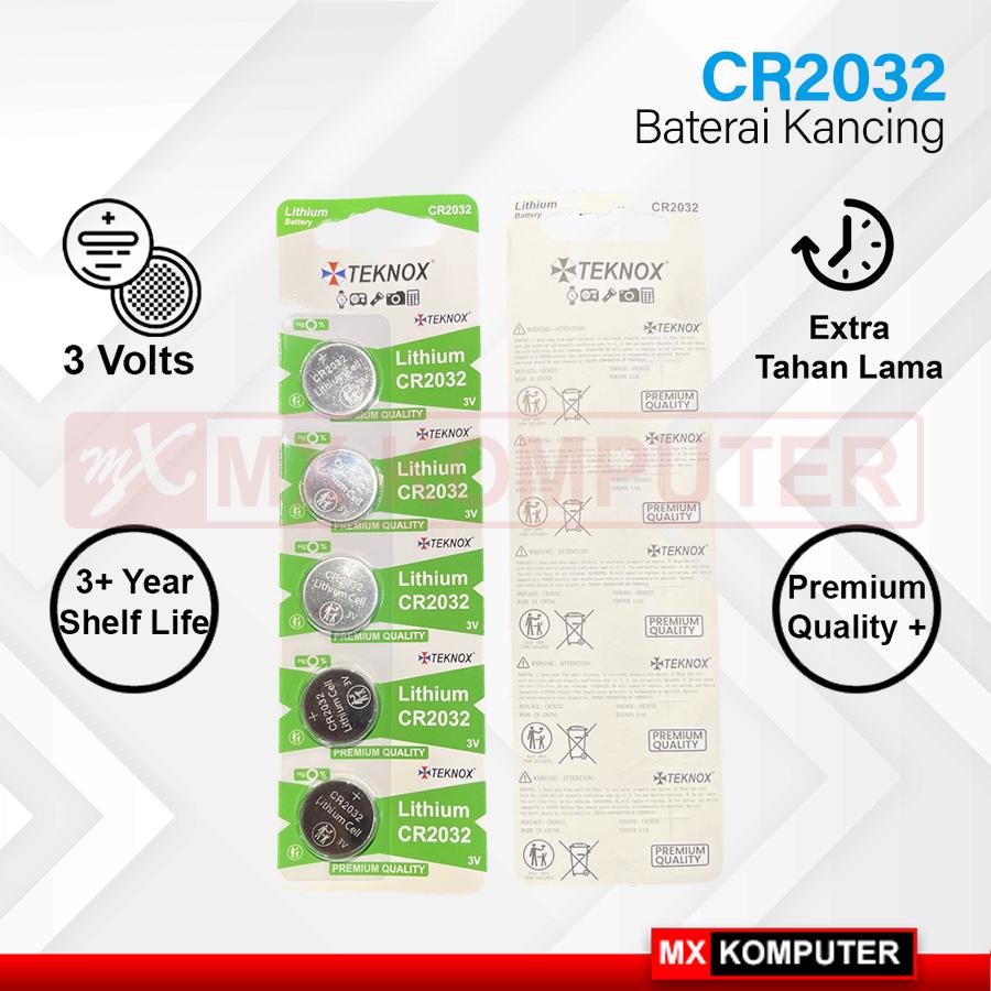 Baterai Kancing TEKNOX CR 2016 / CR 2025 / CR 2032 3V 1 Pcs