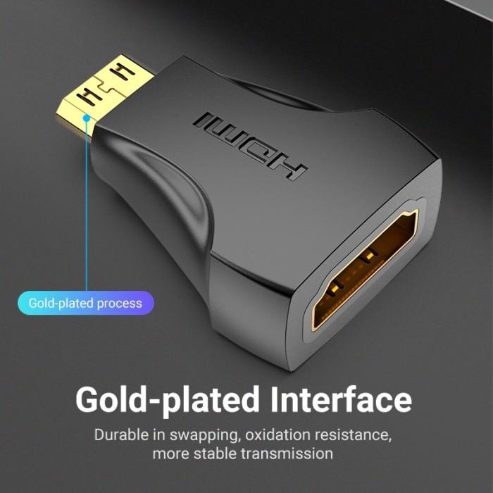 Adapter Converter Mini HDMI to HDMI Female Vention AIS