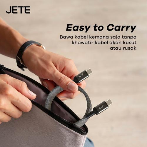 JETE Kabel Data 120W Magnetic CX18 USB A to Type C - Fast Charging