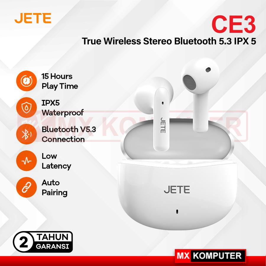 JETE TWS CE3 True Wireless Stereo Bluetooth 5.3 IPX 5