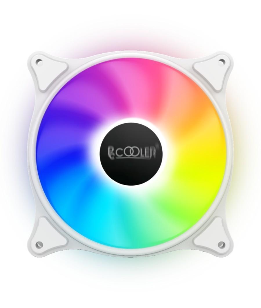 FAN CASE PCCOOLER FX-120-3 Static Color LED 120mm / Fan Casing RGB12cm - Putih