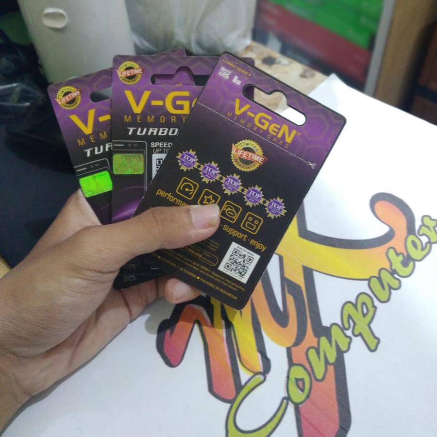 Memori Micro SD V-Gen Memory Card 8GB Class 10 Turbo VGEN Original MMC