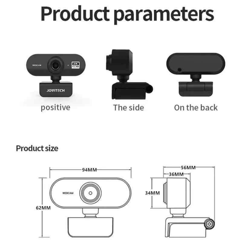 Webcam Jovitech CM09 Full HD 2K VIDEO With Microphone