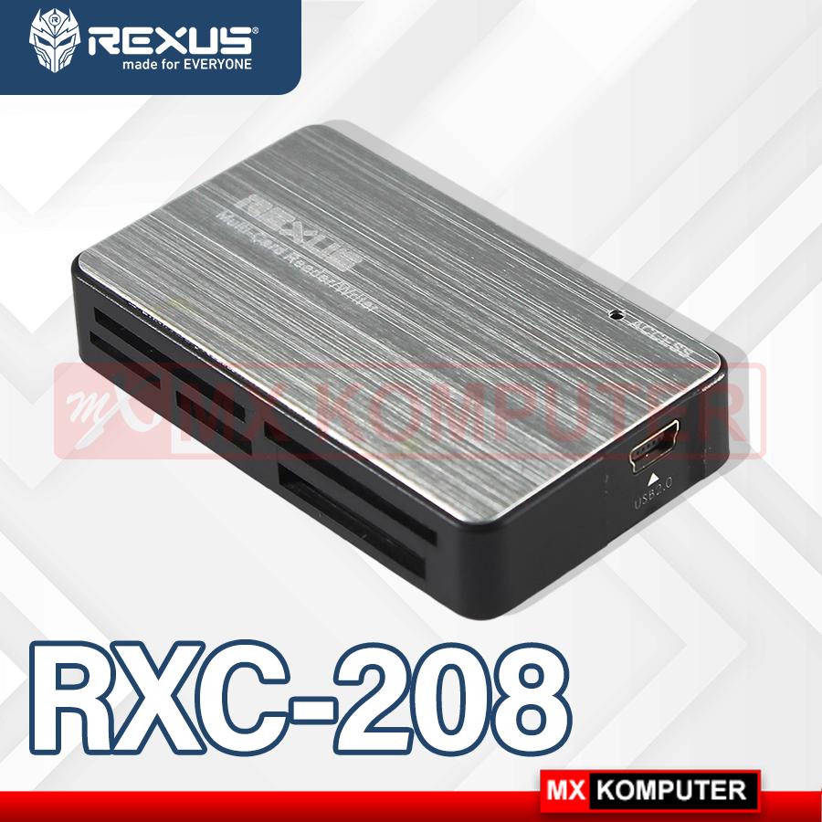 Card Reader Rexus RX-208 Aluminium 6 Slot - USB 2.0