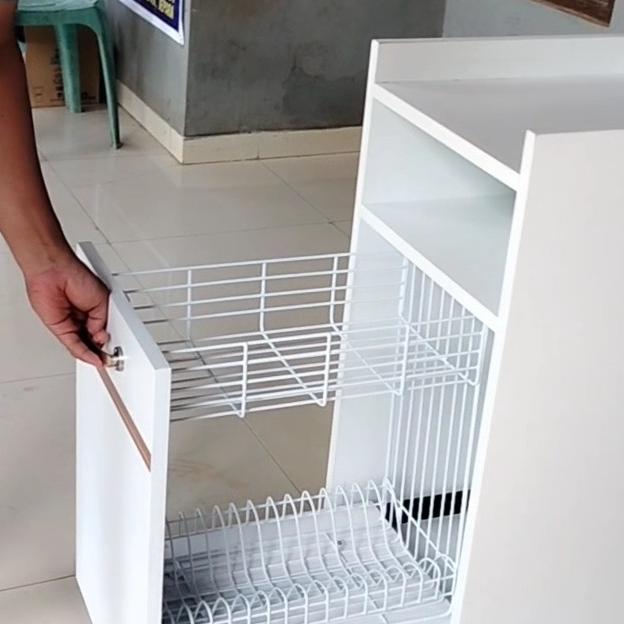 rak piring | rak penyimpanan piring dapur minimalis