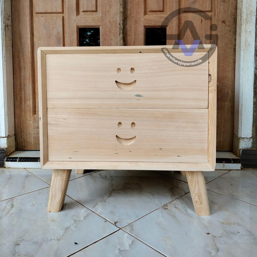meja nakas retro minimalis