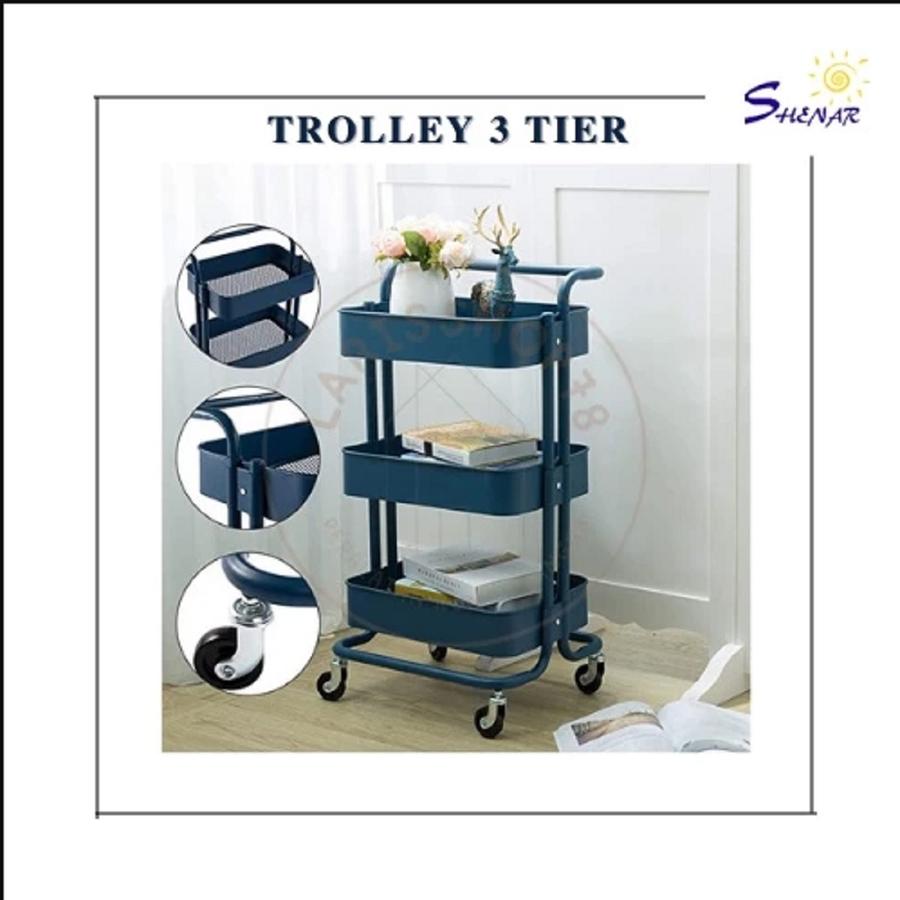 RAK TROLLY 3 SUSUN / TIER SERVICE TROLLEY / RAK SERBAGUNA