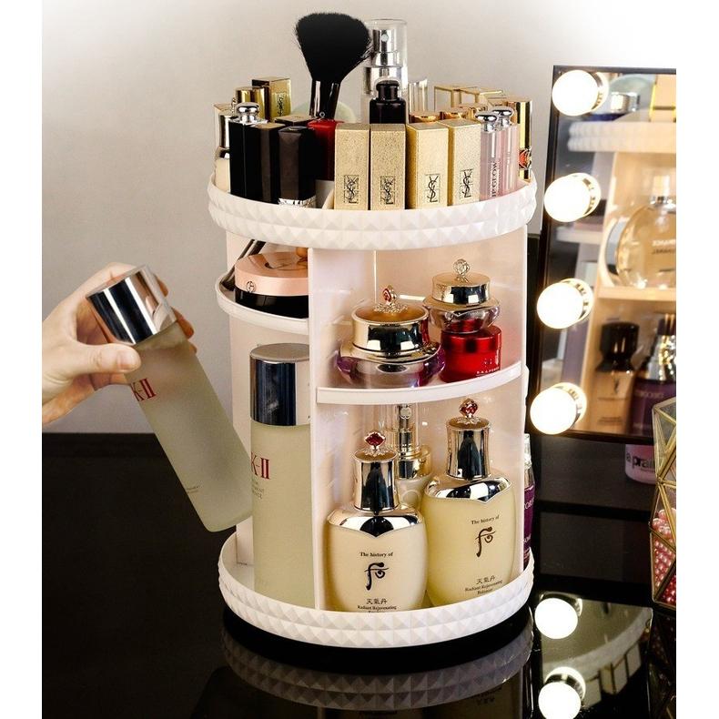 RAK KOSMETIK PLASTIK DIAMOND PUTAR