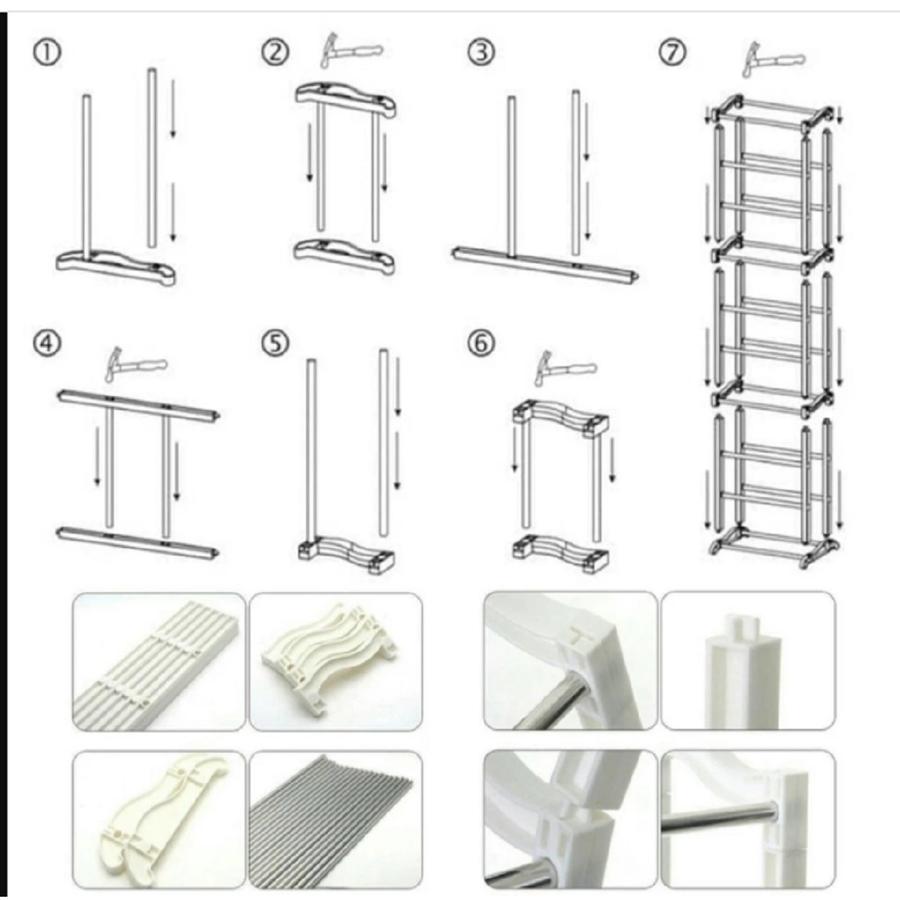 AMAZING SHOES RACK / RAK JILBAB / RAK SEPATU